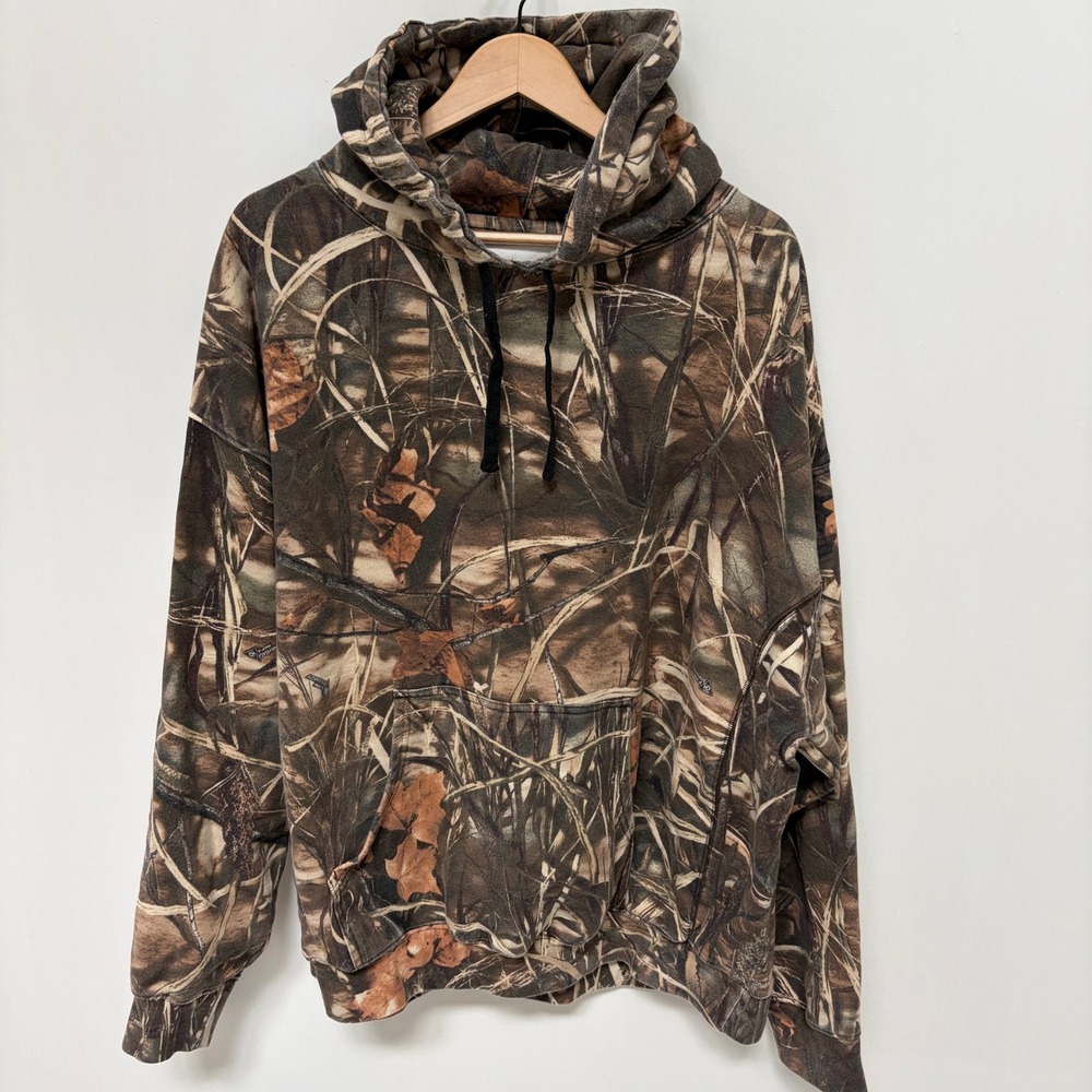 RedHead Advantage Max-4 Camo Fleece Hoodie 2XL Brown Mens Hunting Pullover